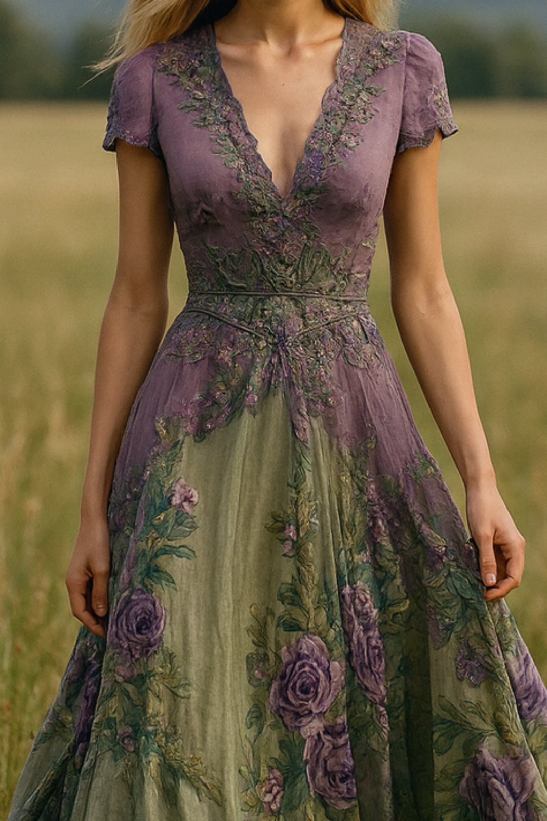 Celeste | Vloeiende Bloemenjurk