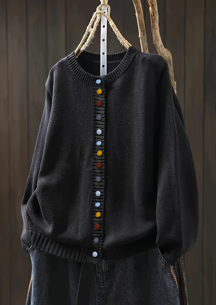 Lisa Komfortable & Stilvolle Cardigan - Schwarz