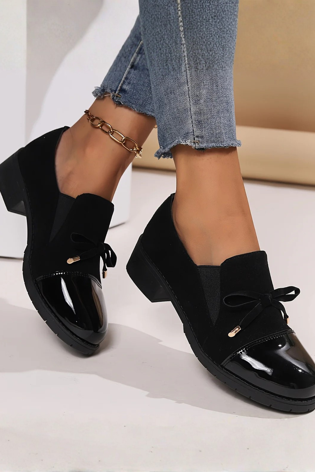 Beth | Slip-On Loafers mit Schleife