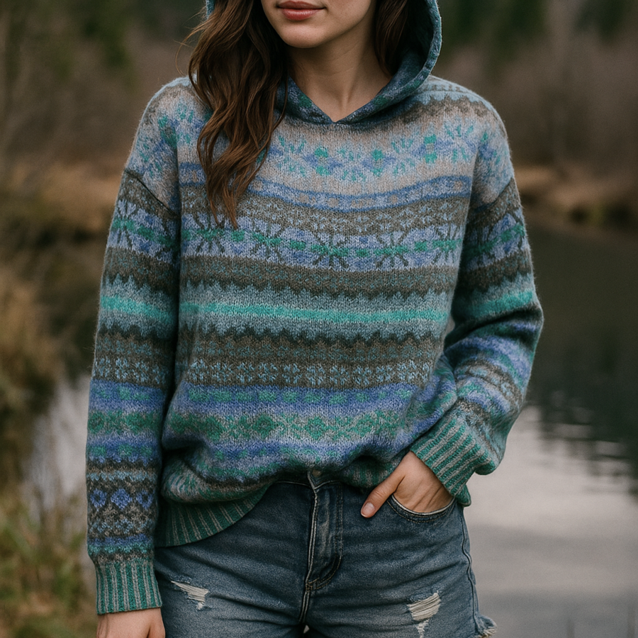 Sola Patterned Hoodie