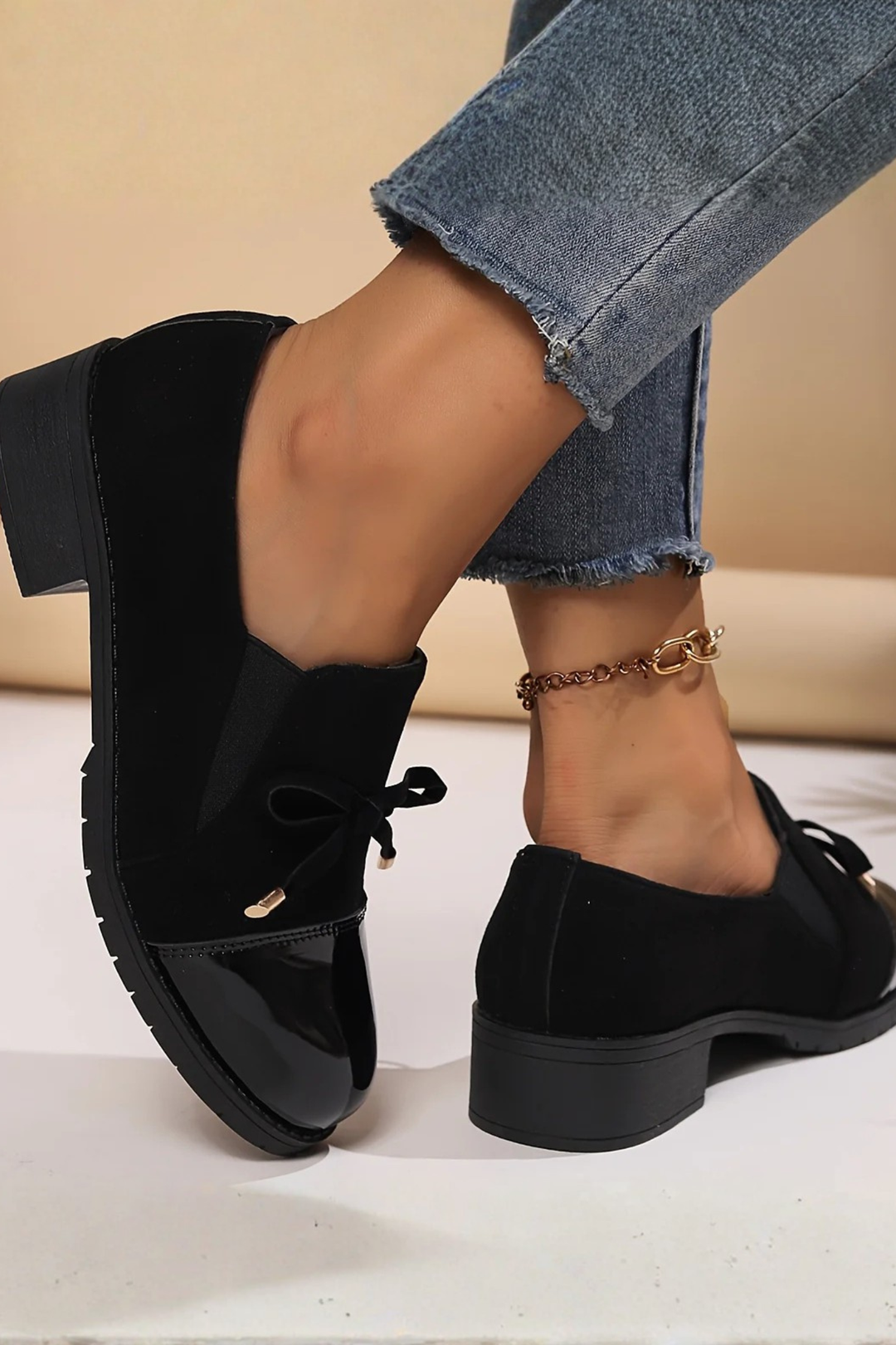 Beth | Slip-On Loafers mit Schleife