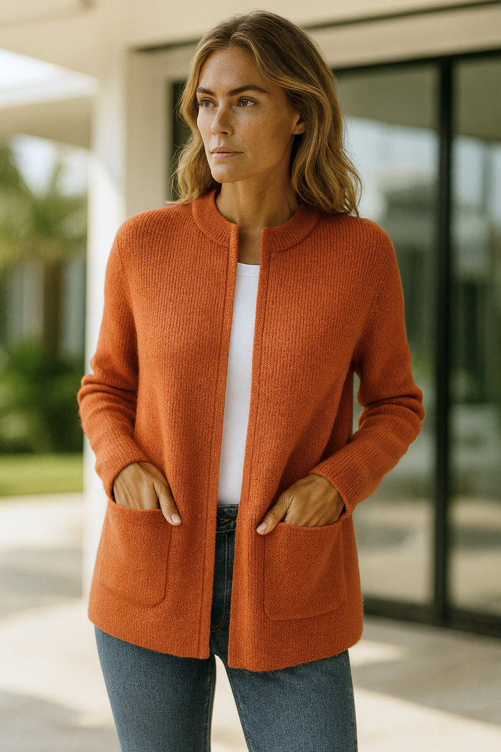 Linda | Stilvolles Strick-Vest