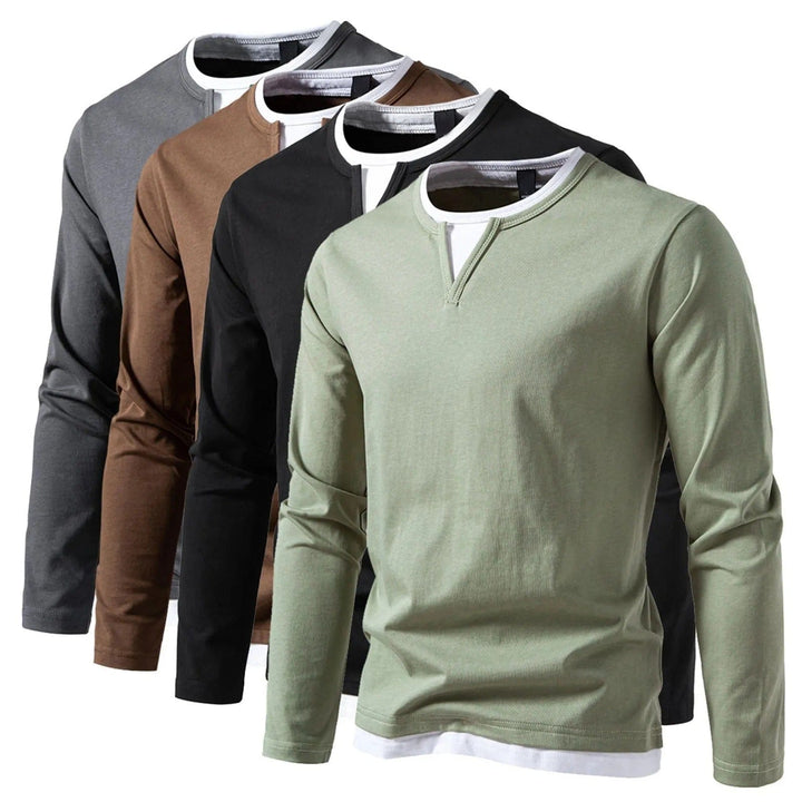 Eden™ | Lässiges Henley-Langarmshirt