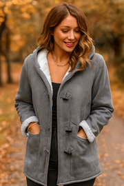 Serena Klassische Fleecejacke - Grau