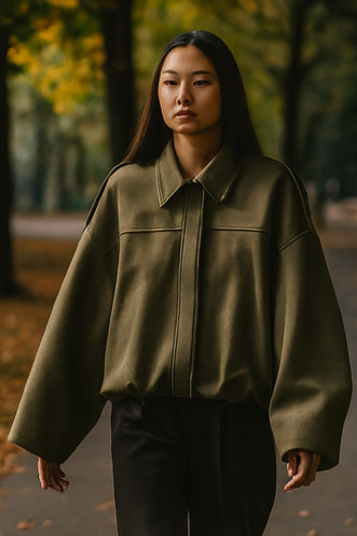 Nala Vintage Oversized Jacket - Grün