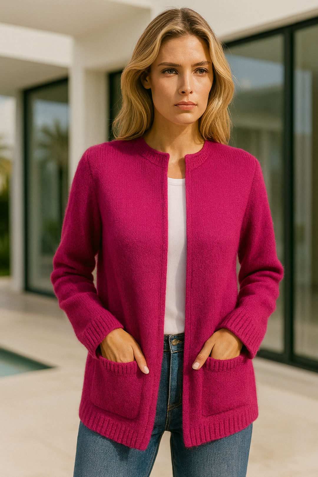 Linda | Stilvolles Strick-Vest