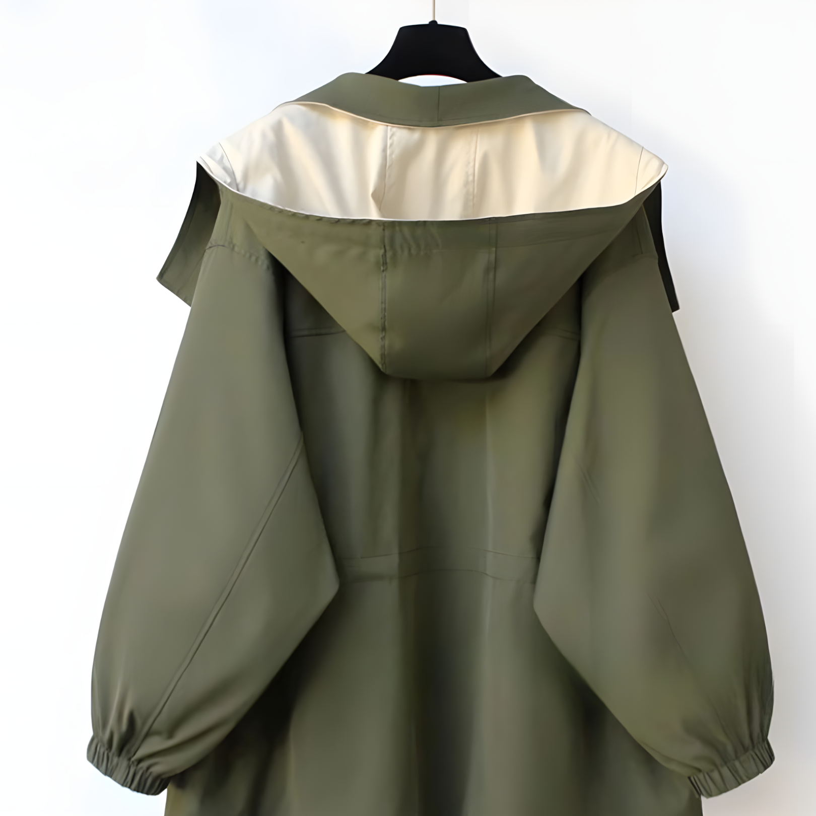 Aleera Elegante Windjacke mit Wetterschutz - Grün