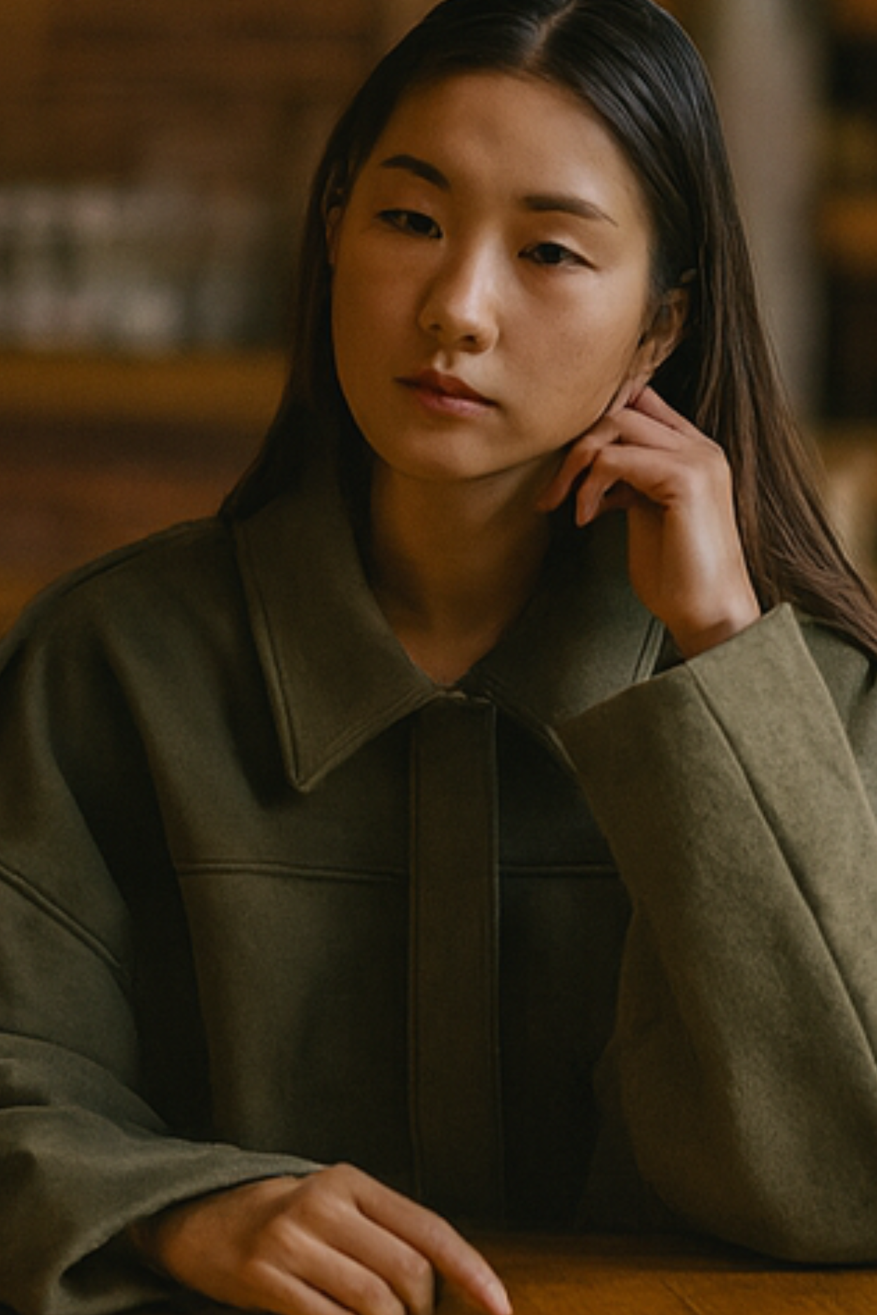 Nala Vintage Oversized Jacket - Grün