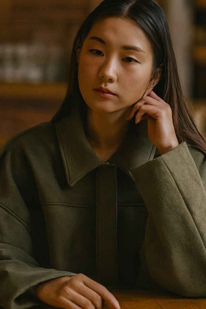 Nala Vintage Oversized Jacket - Grün