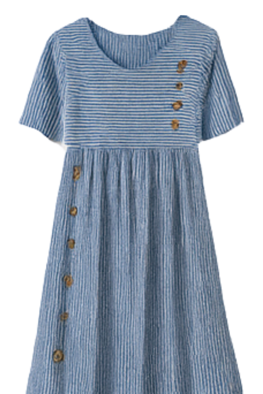Roslyn Striped Cotton Midi Dress
