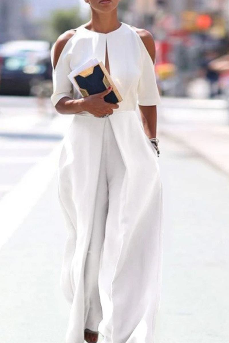 Ursula – Lässiger, gerader Overall mit ausgeschnittenem O-Ausschnitt und schlichtem Design