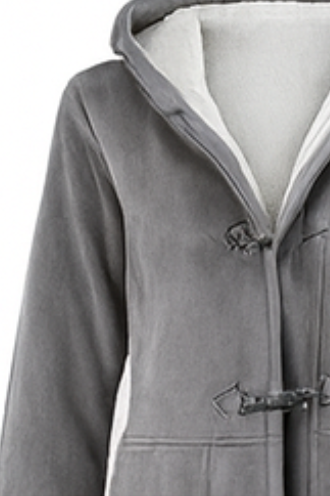 Serena Klassische Fleecejacke - Grau