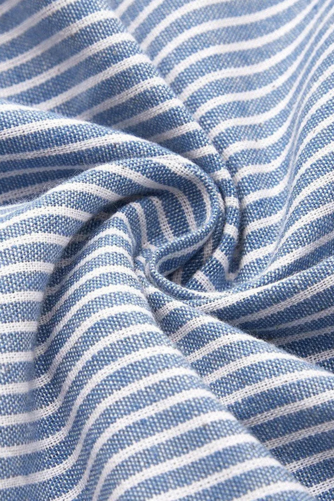 Roslyn Gestreiftes Baumwoll-Midikleid