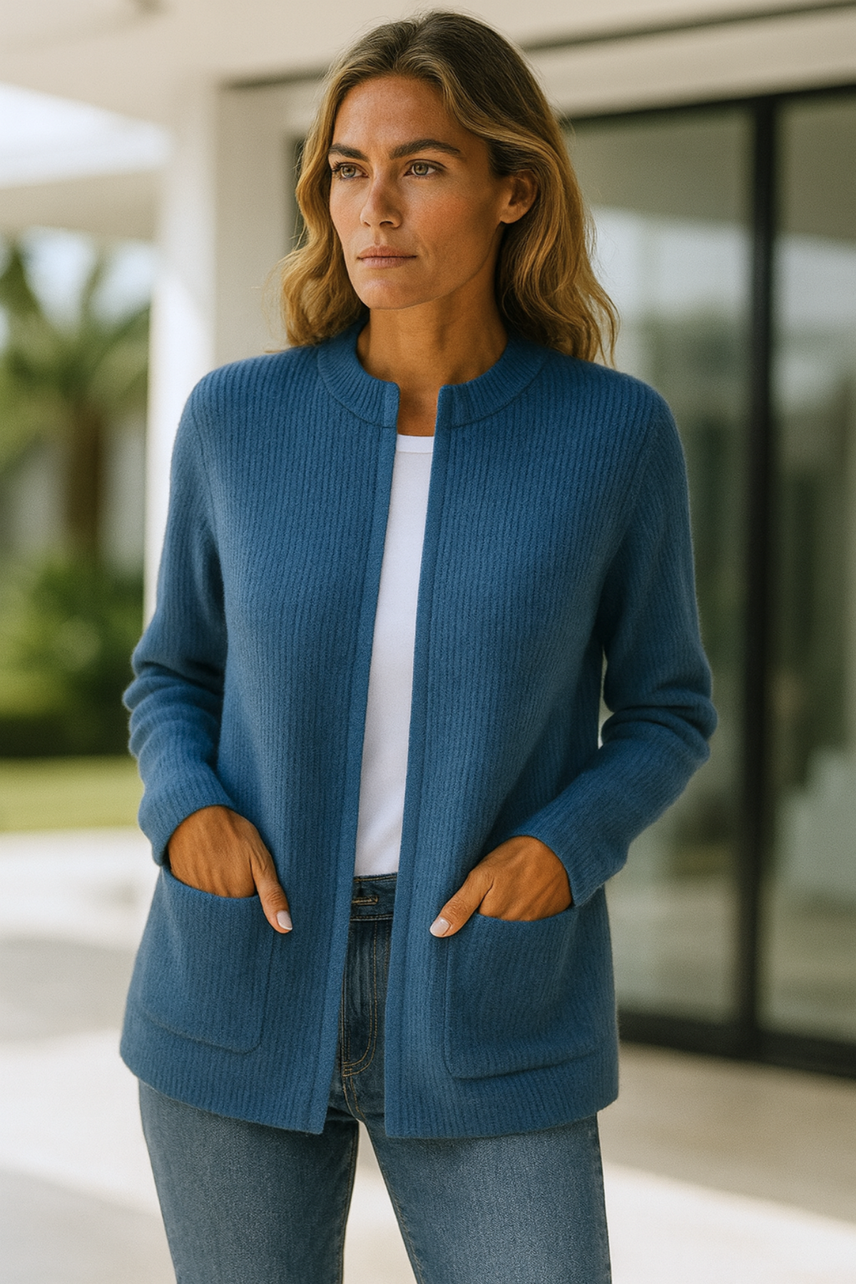 Linda | Stilvolles Strick-Vest