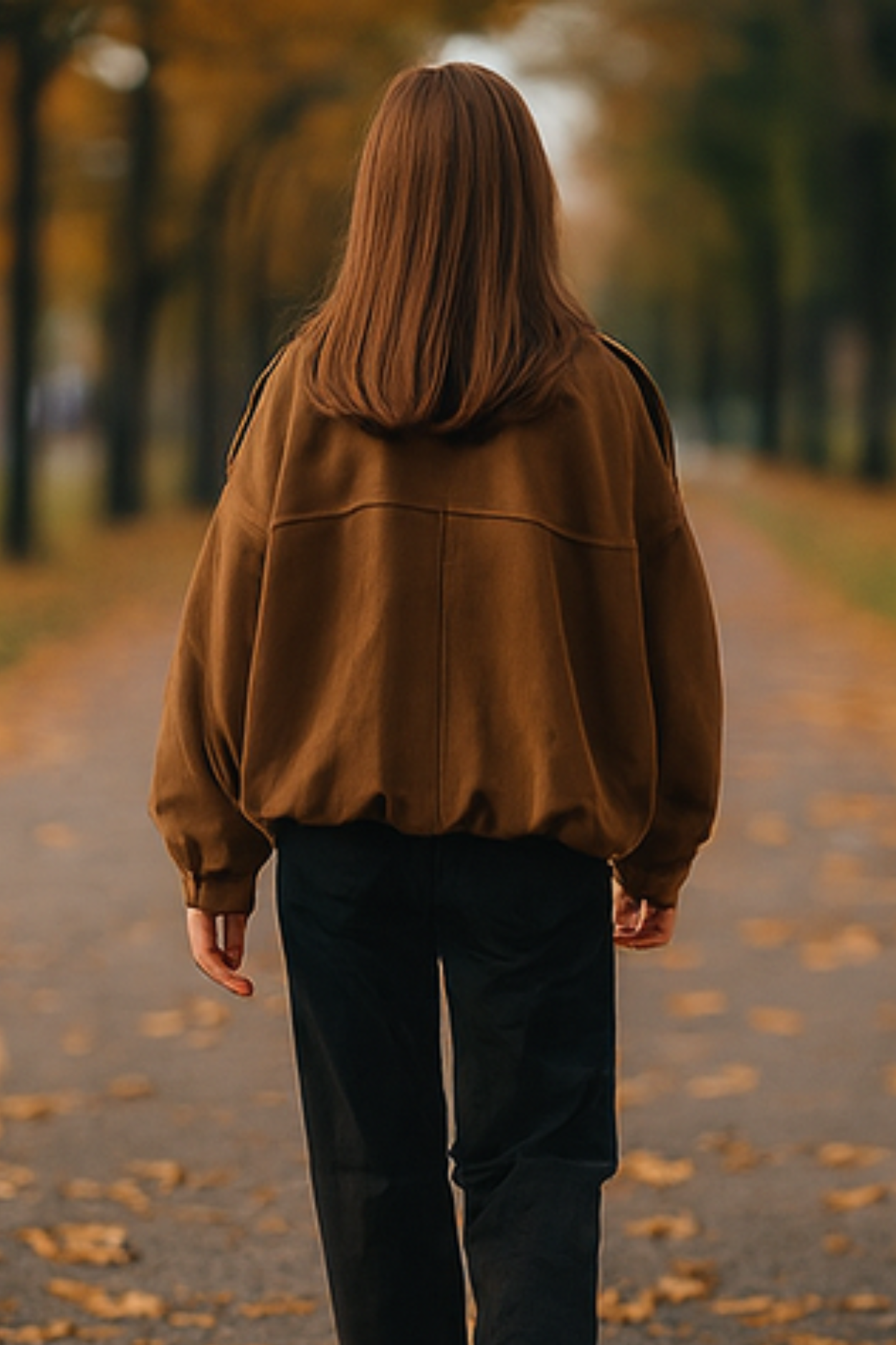 Nala Vintage Oversized Jacket - Braun