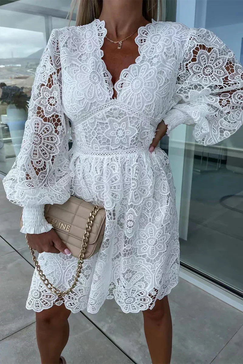 Annie Ruched Floral Off-Shoulder Dress