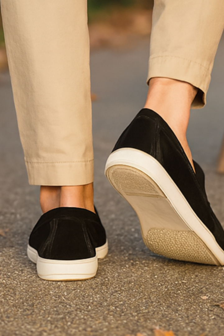 Chase Elegante Wildleder-Loafer - Schwarz