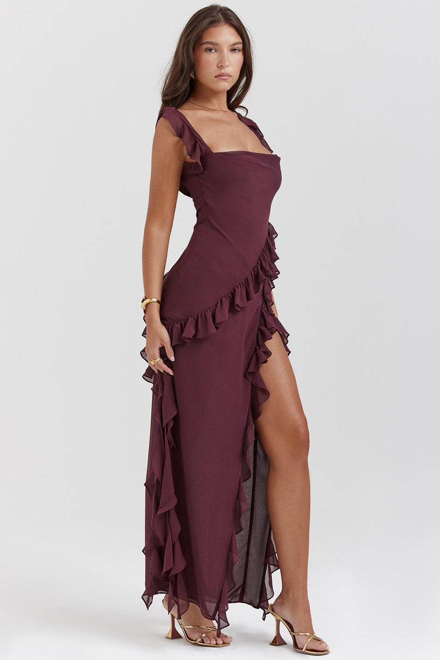 Venara High-Slit Dress