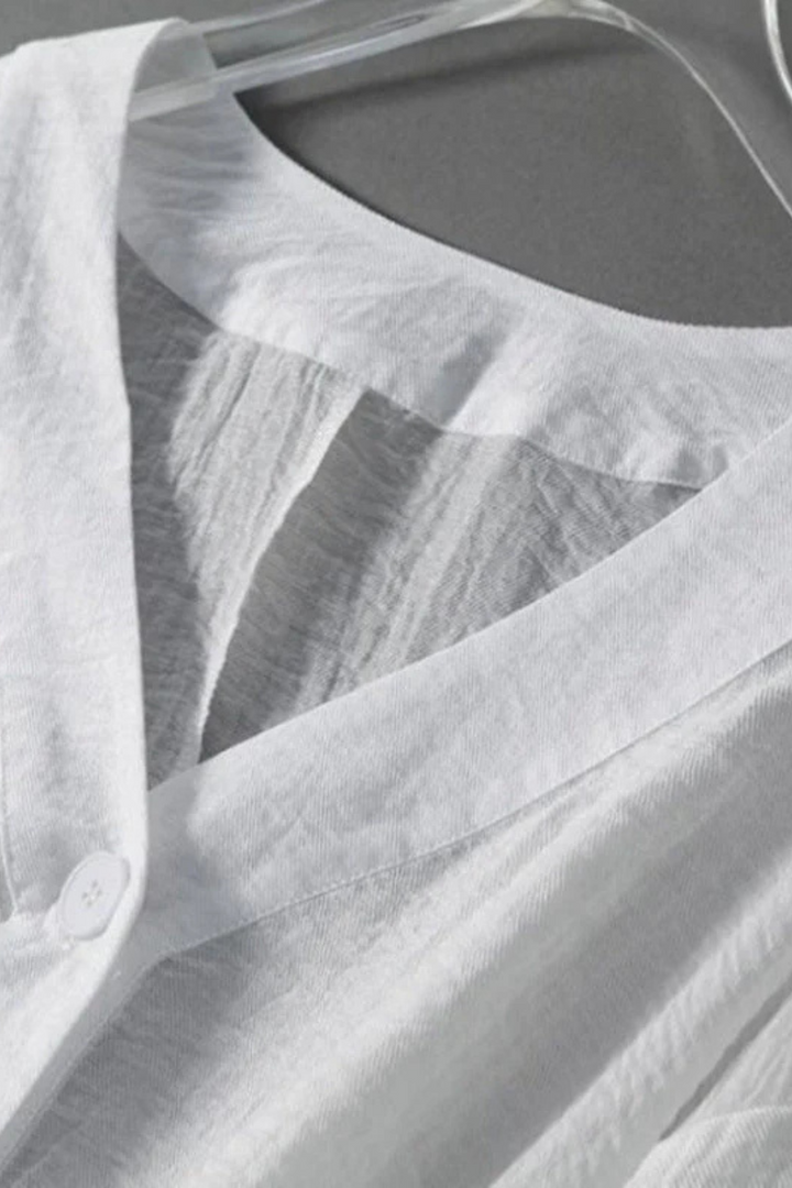 Aella Leinenbluse - Weiß