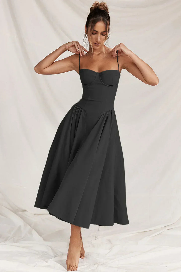 Michaela – Ärmelloses Midikleid