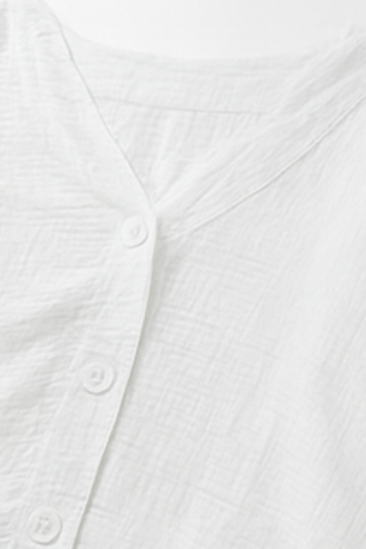 Aella Leinenbluse - Weiß