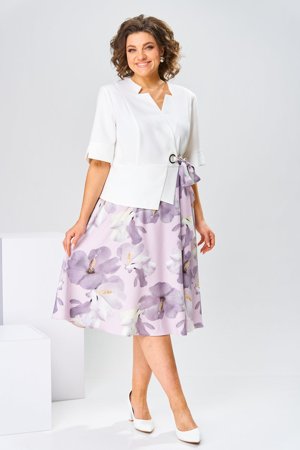 Logan | Premium Kleid aus Baumwolle und Seide
