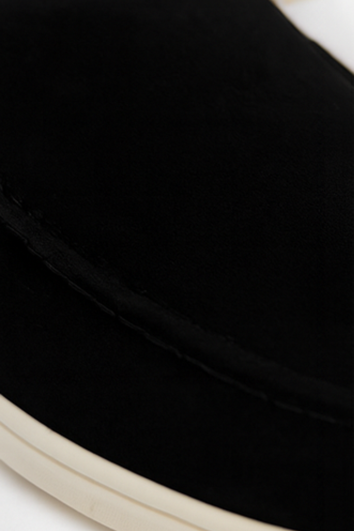 Chase Elegante Wildleder-Loafer - Schwarz