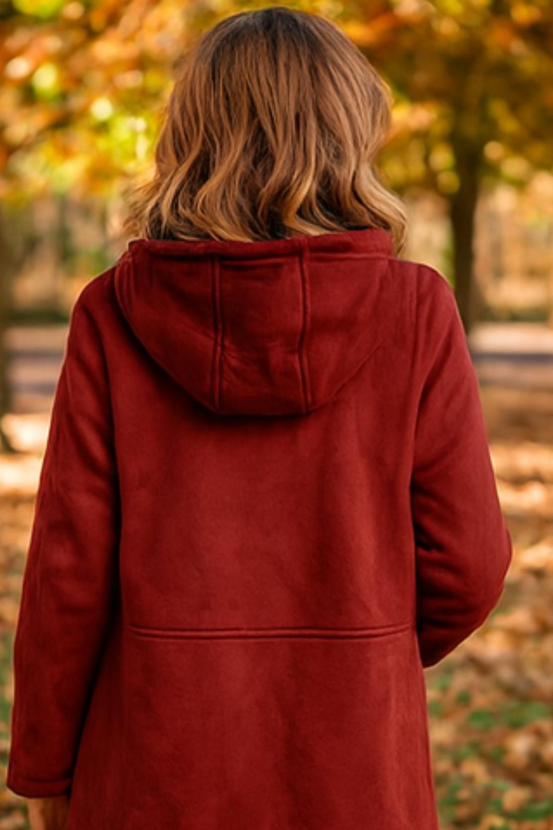 Serena Klassische Fleecejacke - Rot