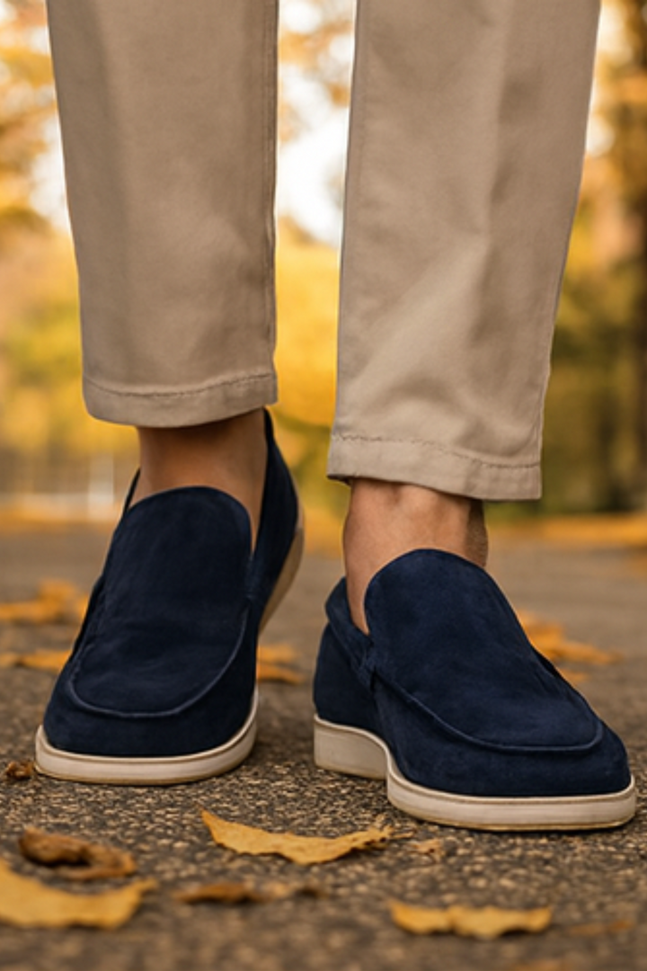 Chase Elegante Wildleder-Loafer - Blau