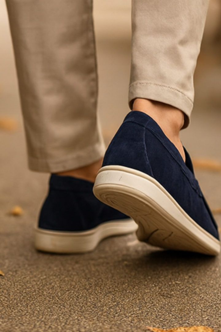 Chase Elegante Wildleder-Loafer - Blau