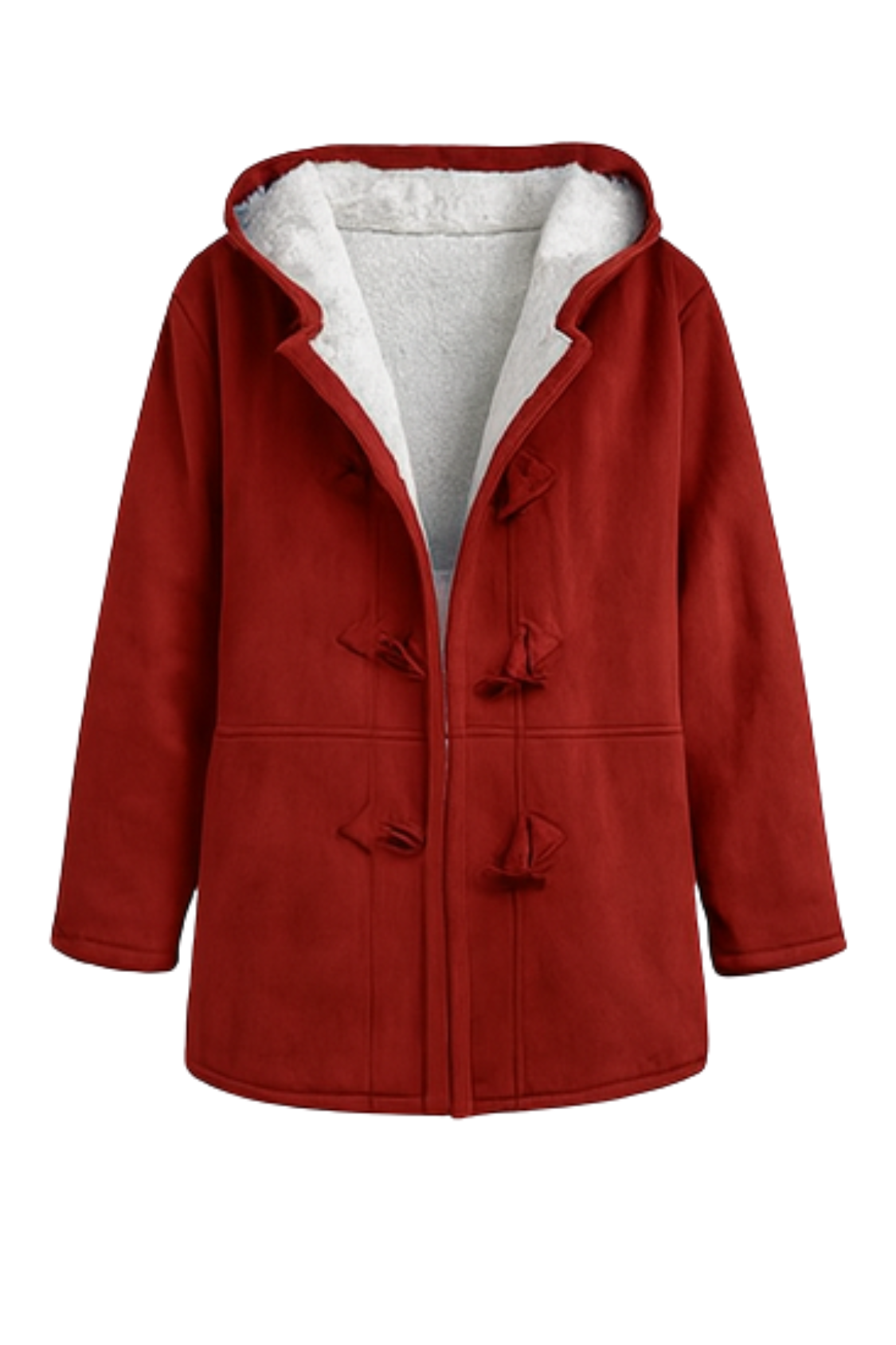 Serena Klassische Fleecejacke - Rot