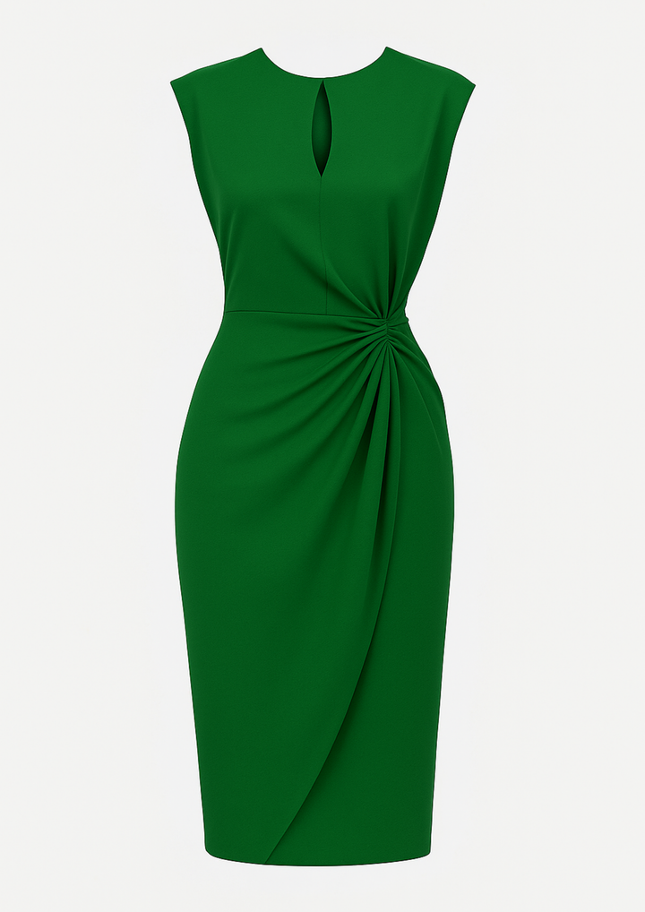 Mirabel Zeitloses Chic-Kleid - Grün