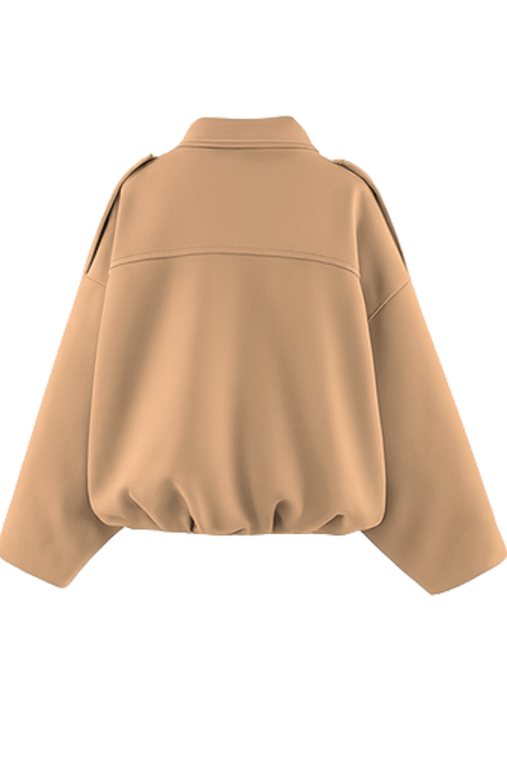 Nala Vintage Oversized Jacket - Beige
