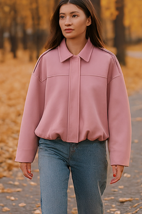 Nala Vintage Oversized Jacket - Rosa