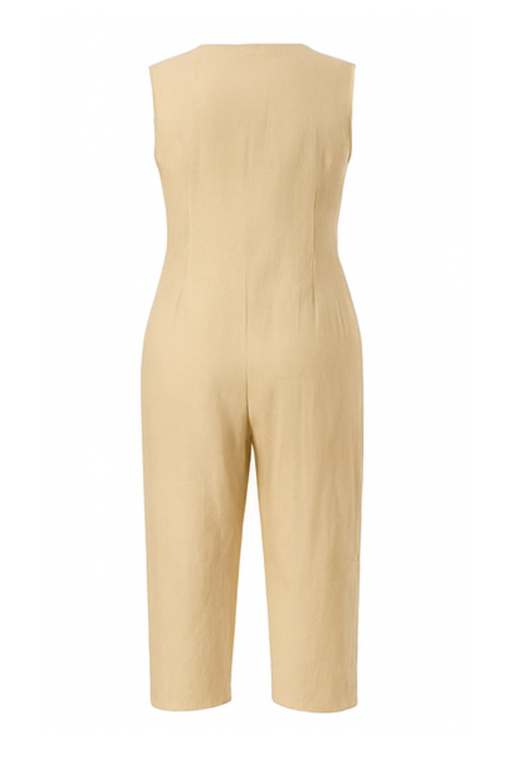 Victoria Jumpsuit - Beige