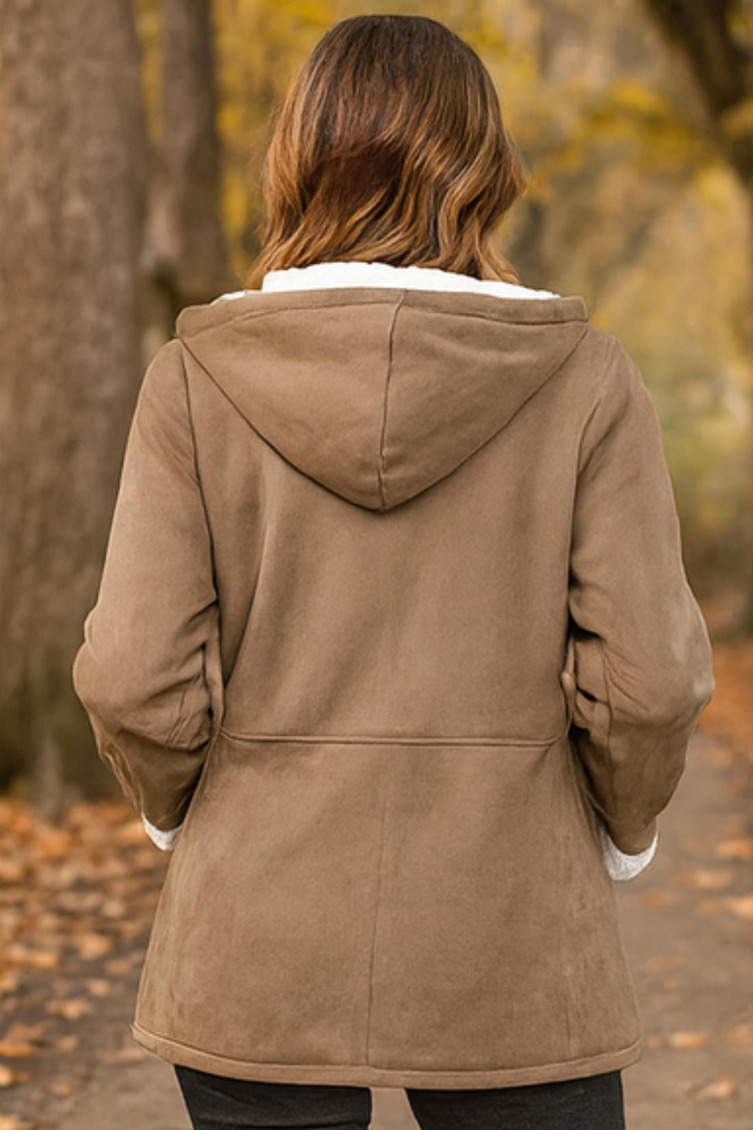 Serena Klassische Fleecejacke - Khaki