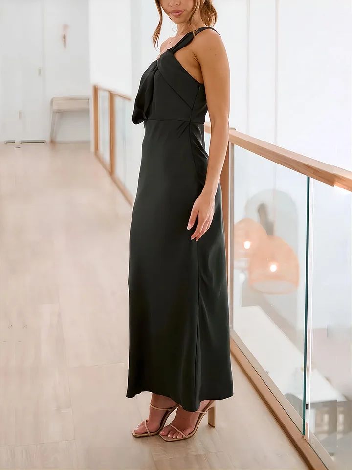 Neckholder-Midikleid