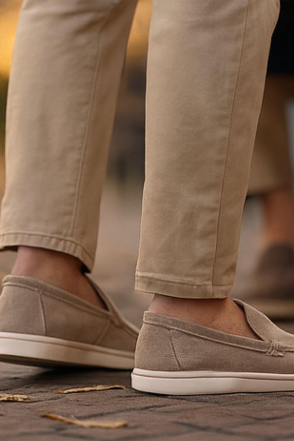 Chase Elegante Wildleder-Loafer | Khaki