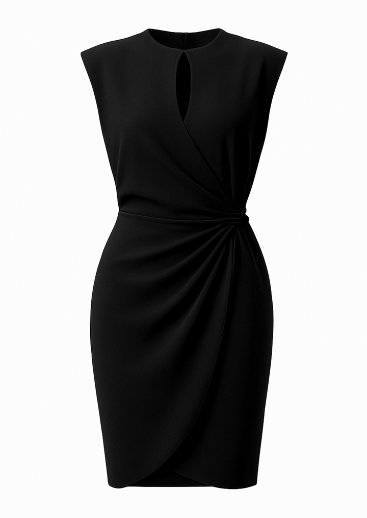 Mirabel Zeitloses Chic-Kleid - Schwarz