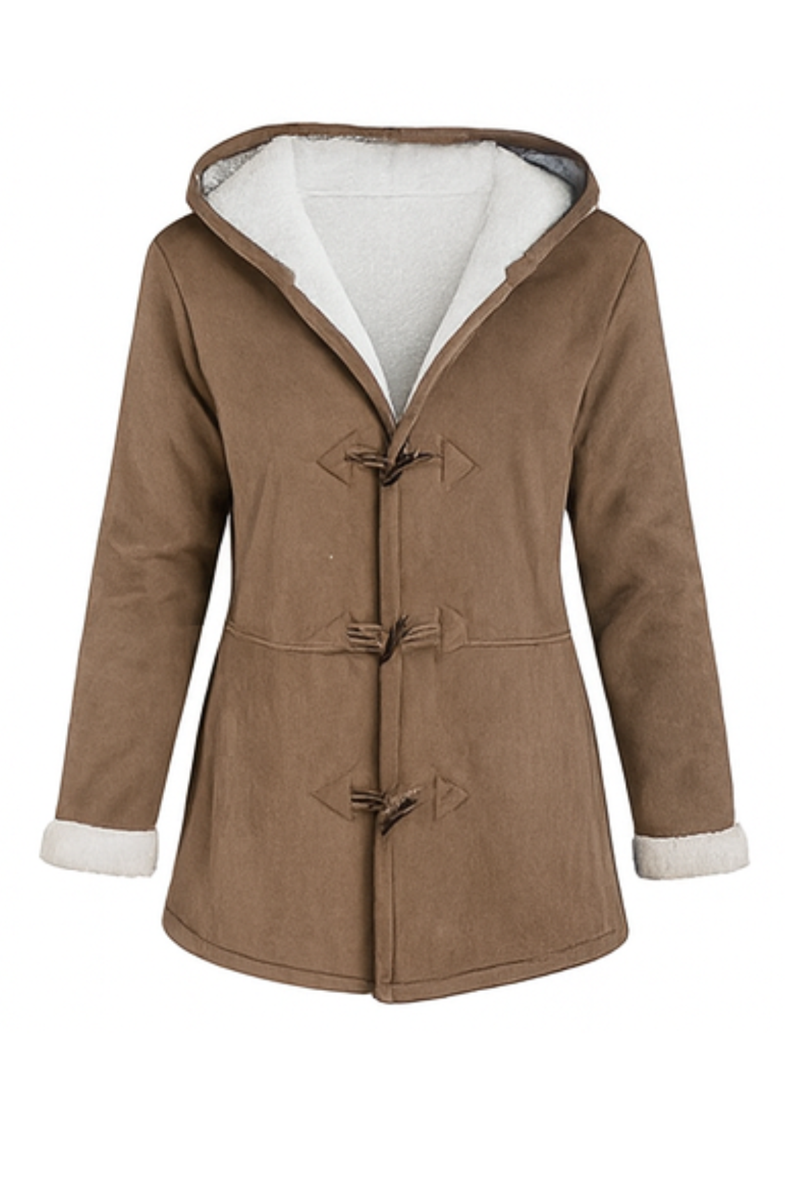 Serena Klassische Fleecejacke - Khaki