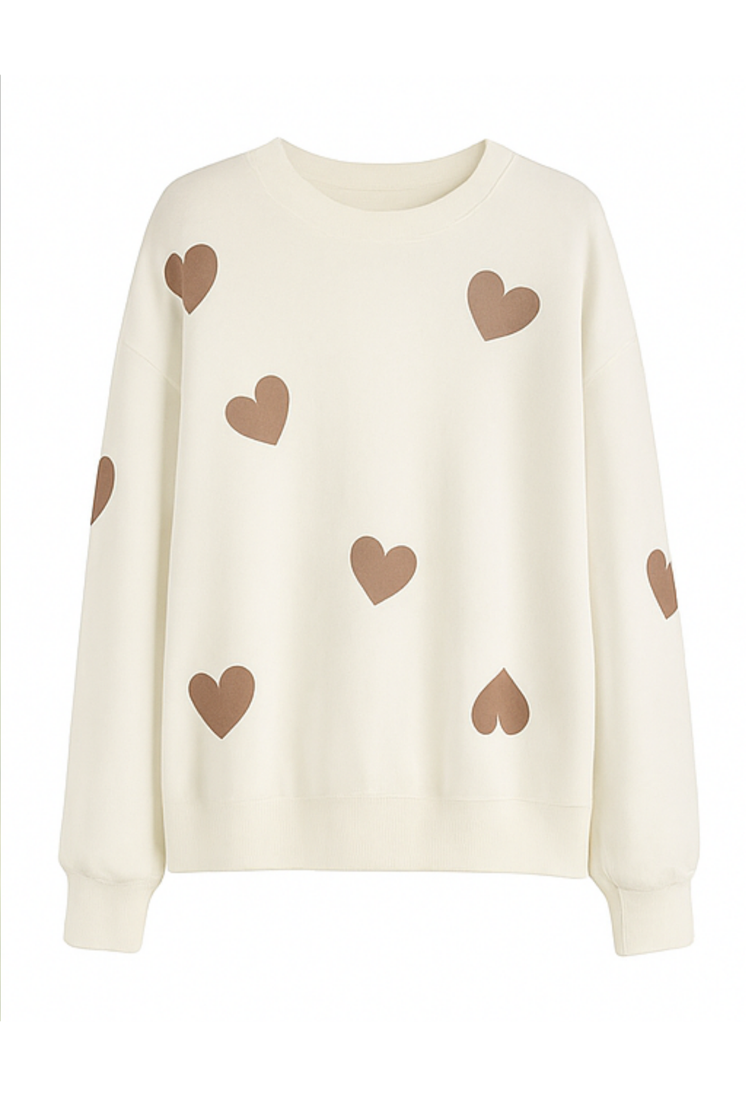 Maya Baumwollmix-Trui mit Herzchen