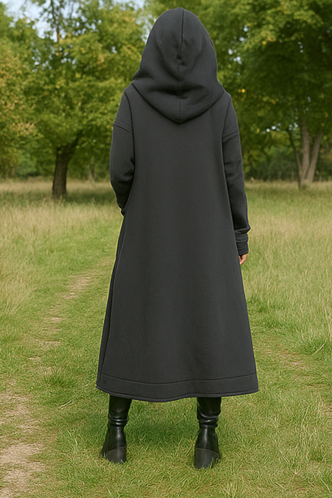 Nana Hoodie mit Reißverschluss - Grau