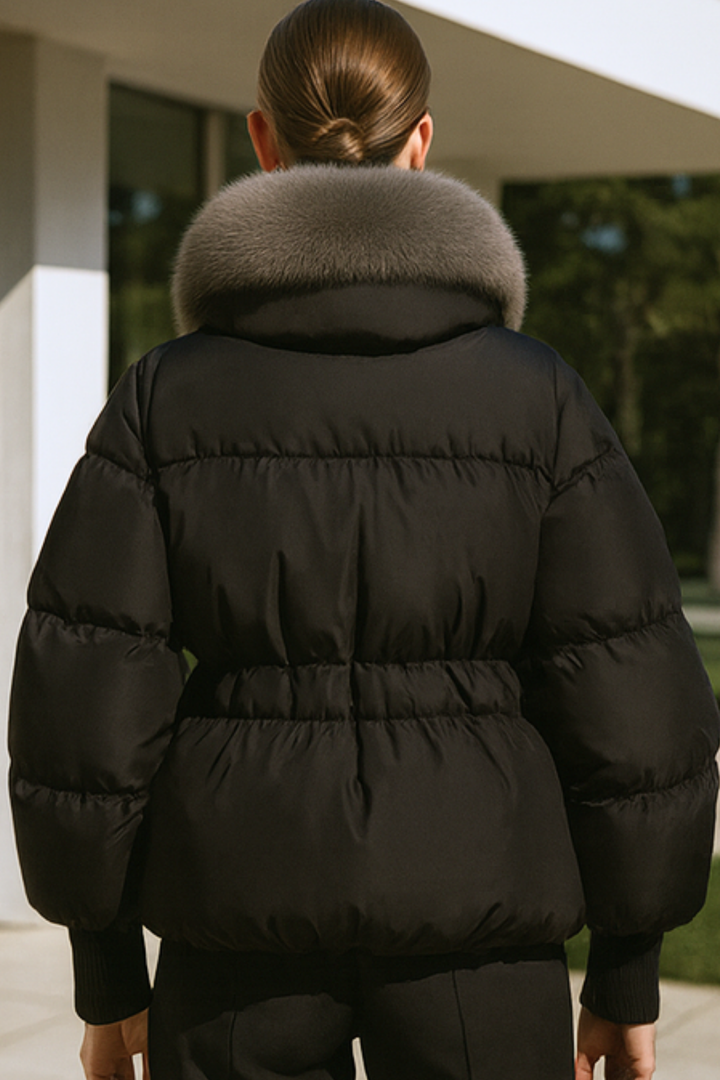 Indila | Jacke mit Fellkragen