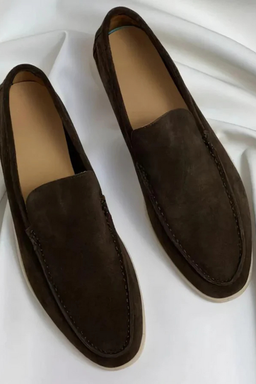 Chase Elegante Wildleder-Loafer - Braun
