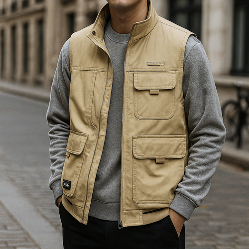 Martin Luxus-Bodywarmer - Blau Khaki