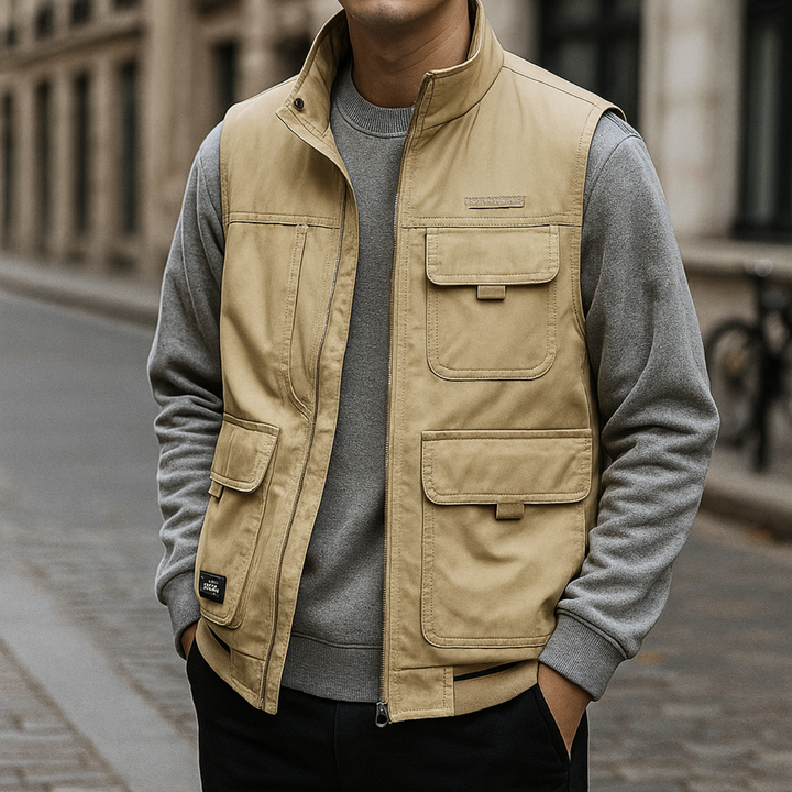 Martin Luxus-Bodywarmer - Blau Khaki