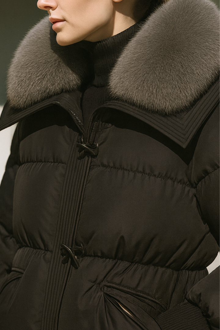 Indila | Jacke mit Fellkragen