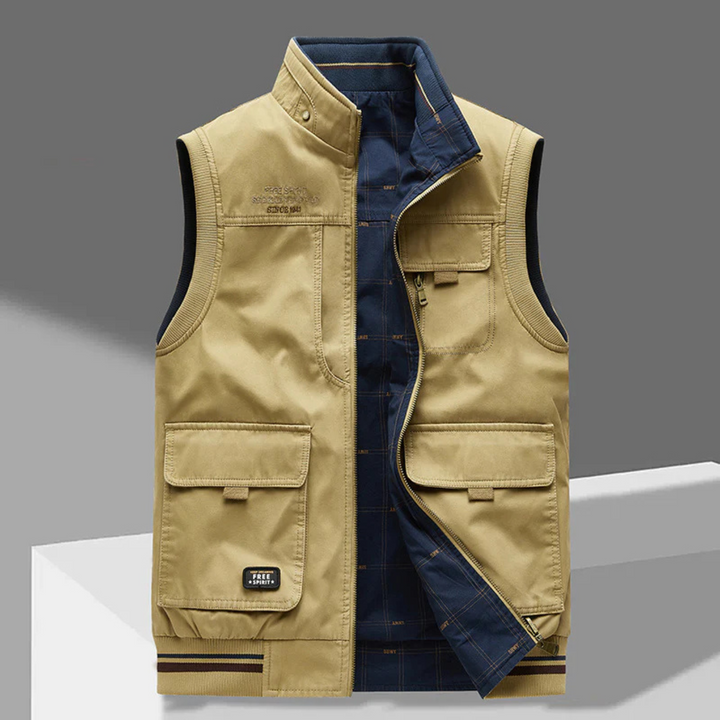 Martin Luxus-Bodywarmer - Blau Khaki
