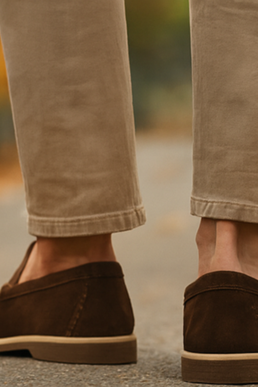 Chase Elegante Wildleder-Loafer - Braun