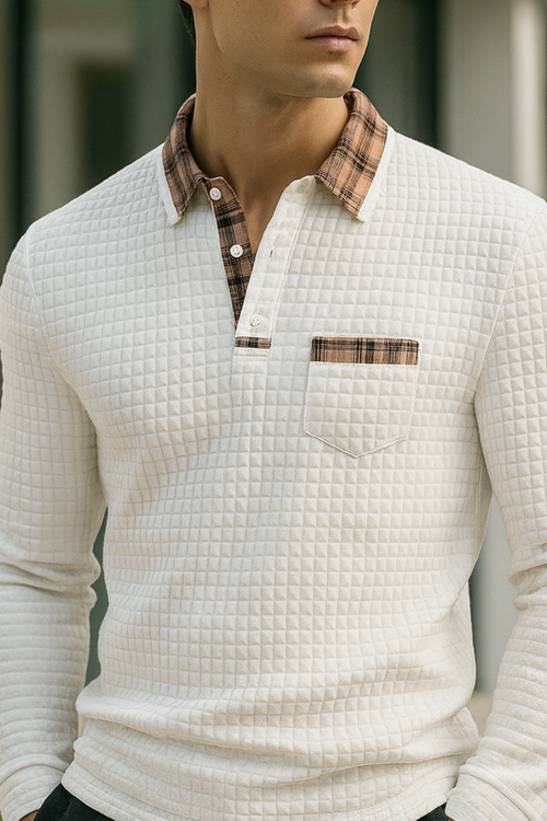 Joven | Polo Shirt mit Rautenmuster